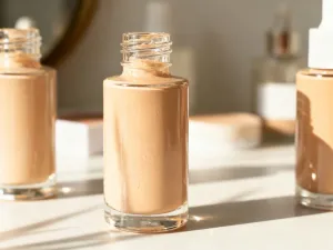 Paleta profesjonalnych cieni do powiek w odcieniach szarości i czerni wraz z pędzlami do makijażu smokey eye.