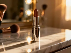 Paleta profesjonalnych cieni do powiek w odcieniach szarości i czerni wraz z pędzlami do makijażu smokey eye.
